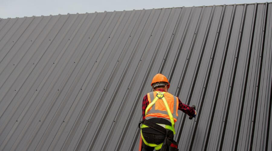 Professional metal roof installation in Montana